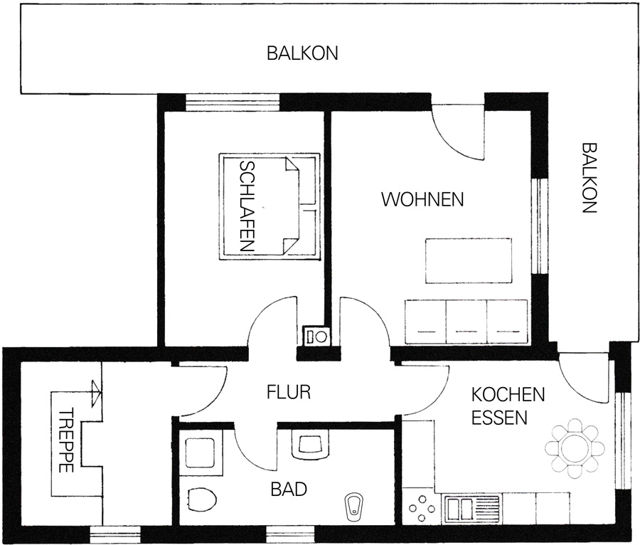 Zum Kräutergärtle Ihringen Ferienwohnung_Grundriss Apartment Lavendel